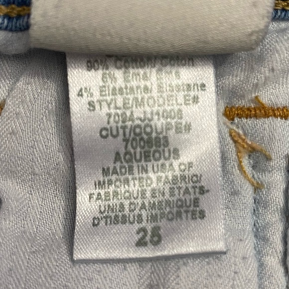 Joie Jeans Mid-Rise Skinny Leg Medium Blue Wash Stretch Jeans 25 - Picture 5 of 16